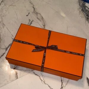 Hermes Orange Gift Box with Hermes Ribbon 🎀
